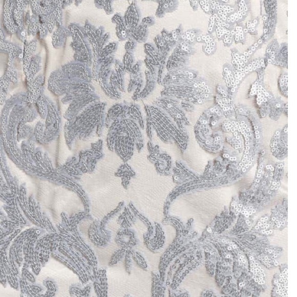 Wedding, formal,prom stunning silver evening dress - Picture 2 of 16